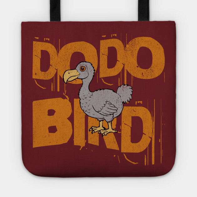 Funny Dodo Bird Vintage Graphic – Extinct Bird Cartoon Tote by DonWillisJrArt