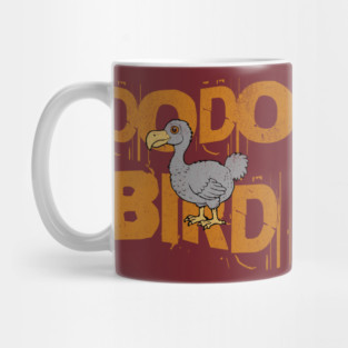 Funny Dodo Bird Vintage Graphic – Extinct Bird Cartoon Mug
