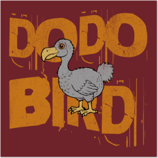 Funny Dodo Bird Vintage Graphic – Extinct Bird Cartoon Posters and Art