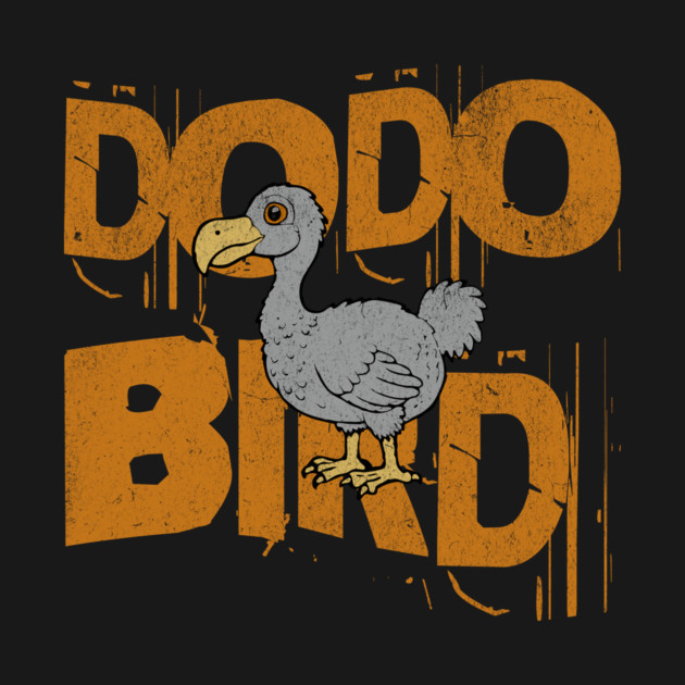 Funny Dodo Bird Vintage Graphic – Extinct Bird Cartoon by DonWillisJrArt