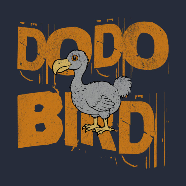 Funny Dodo Bird Vintage Graphic – Extinct Bird Cartoon by DonWillisJrArt