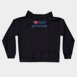 I love due process, pro immigration, deport fascists Kids Hoodie
