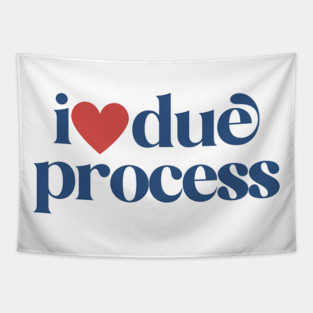 I love due process, pro immigration, deport fascists Tapestry