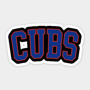 Chicago Cubs Baseball Sticker
