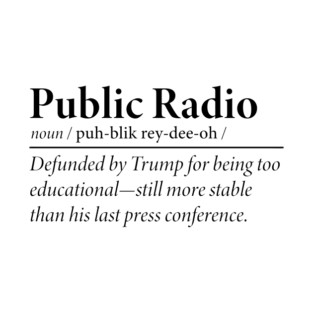NPR Public Radio Definition Funny Listener T-Shirt