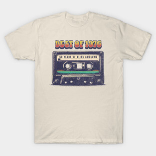 Vintage 1976 – 50th Birthday Limited Edition Best of 1976 Retro Cassette T-Shirt