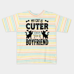 My-Cat-Is-Cuter-Than-Yours Kids T-Shirt