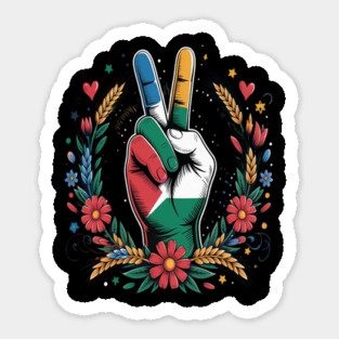 Peace Car Magnet, Support Ukraine Palestine Gaza Sticker