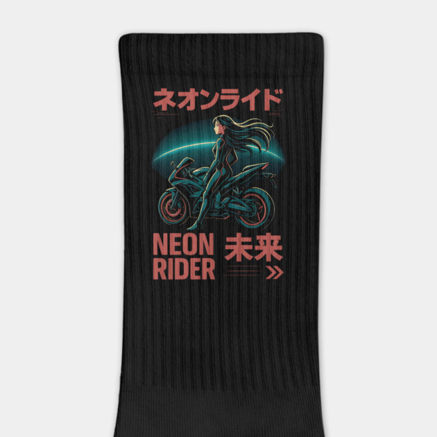 Neon Rider – Japanese Cyber Aesthetic by Designed By Marty