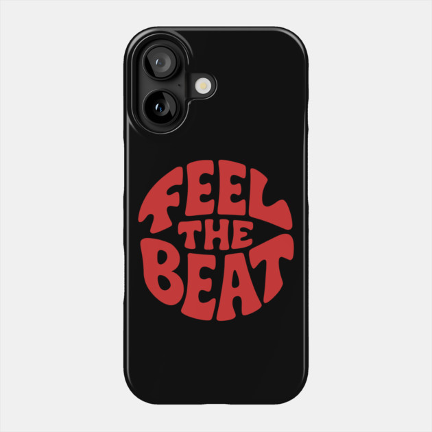 Feel the Beat. Red Circle Edition Phone Case by filiposwear