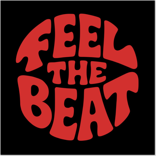 Feel the Beat. Red Circle Edition Wall Art by filiposwear