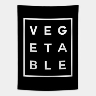 Vegetable Boxed (White) Tapestry
