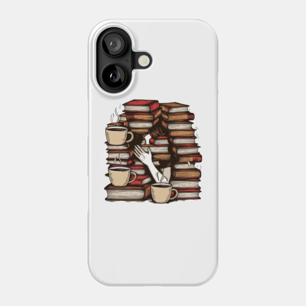 Lost in pages fueled by caffeine Phone Case by SR8891