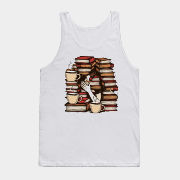 Lost in pages fueled by caffeine Tank Top by SR8891