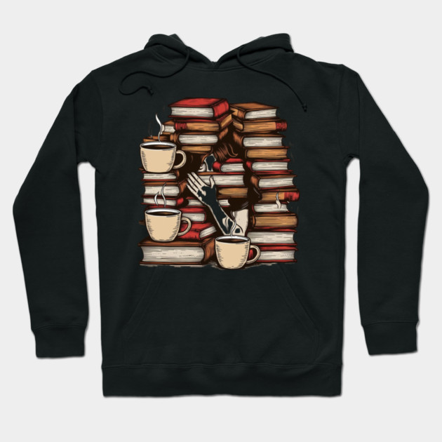 Lost in pages fueled by caffeine Hoodie by SR8891