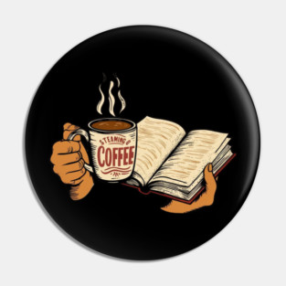 coffee in one hand a book in the other Pin