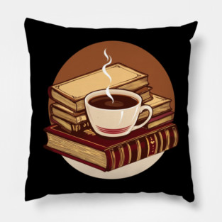 The aroma of coffee the scent of old book Bliss Pillow