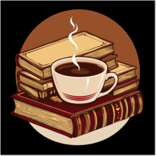 The aroma of coffee the scent of old book Bliss Posters and Art