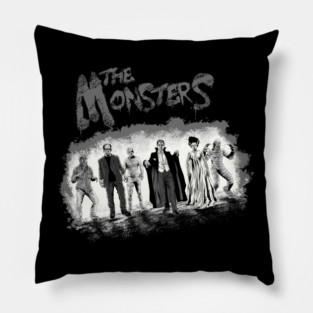 The Monsters BW Pillow