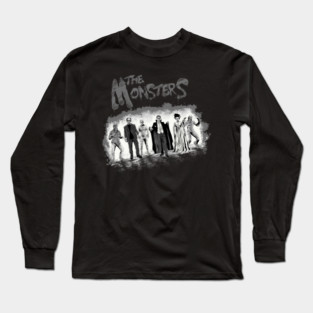 The Monsters BW Long Sleeve T-Shirt