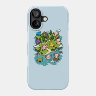 Axolotl Island Phone Case