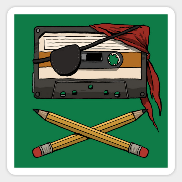 Pirate Mixtape Magnet by GoshWow®
