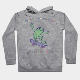 Born Confusing - Funny Frog Meme Hoodie