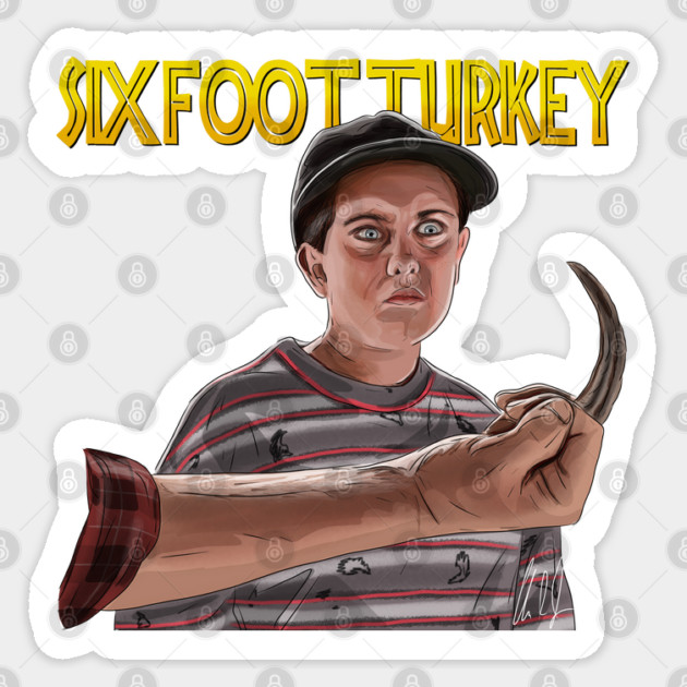 Jurassic Park: Six-Foot Turkey Sticker by 51Deesigns