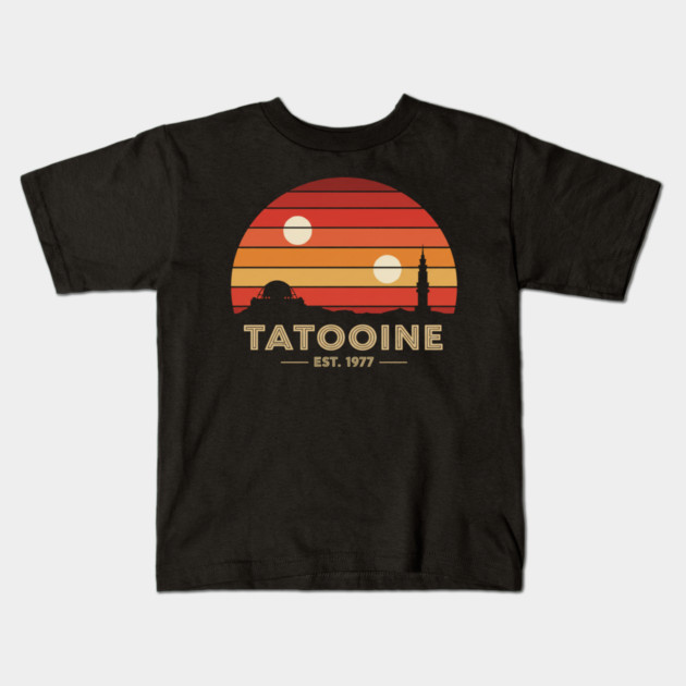 Tatooine Kids T-Shirt by Silly Me Studio