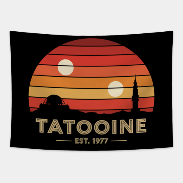 Tatooine Tapestry by Silly Me Studio