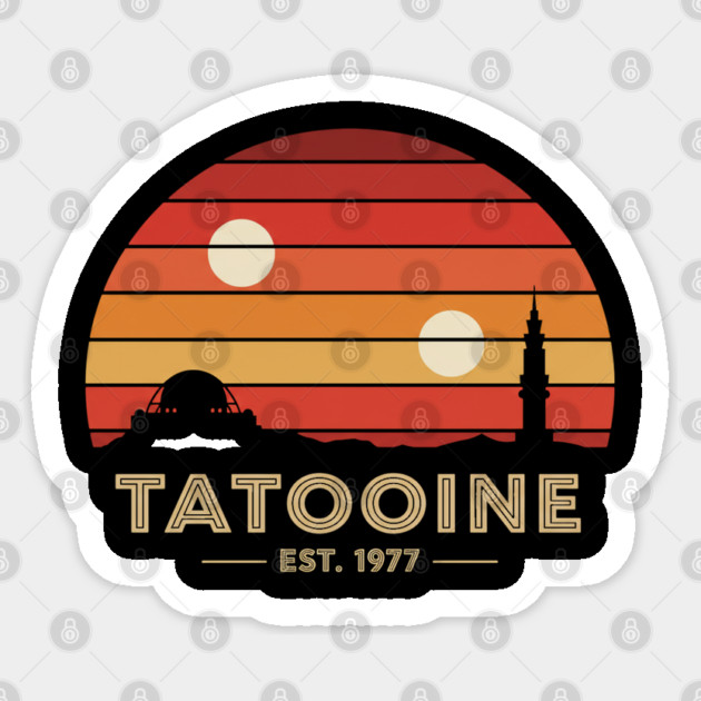 Tatooine Sticker by Silly Me Studio