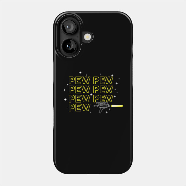 Pew Pew Pew Shooter Phone Case by Silly Me Studio