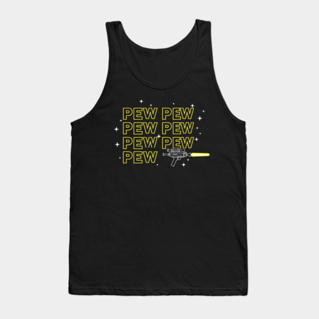 Pew Pew Pew Shooter Tank Top by Silly Me Studio