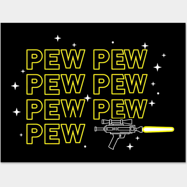 Pew Pew Pew Shooter Wall Art by Silly Me Studio