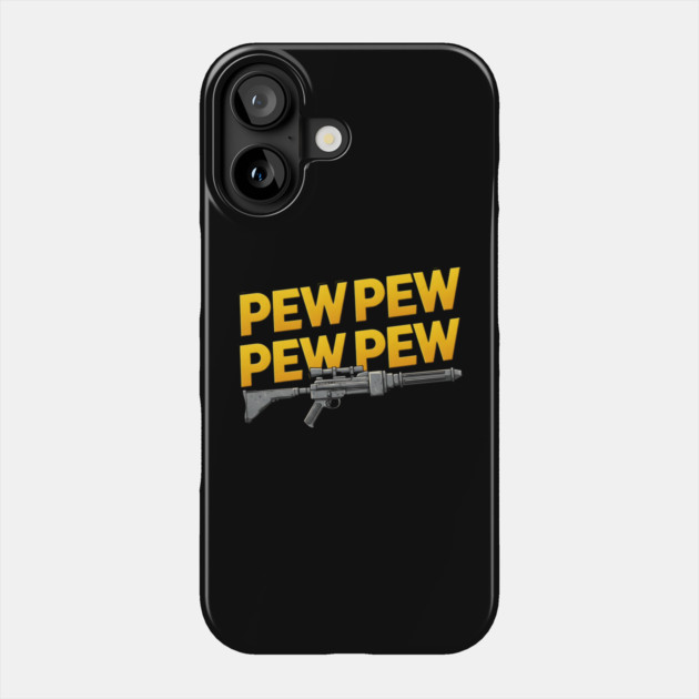Blaster Pew Pew Pew Phone Case by Silly Me Studio