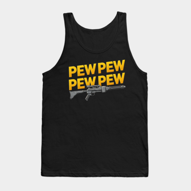 Blaster Pew Pew Pew Tank Top by Silly Me Studio