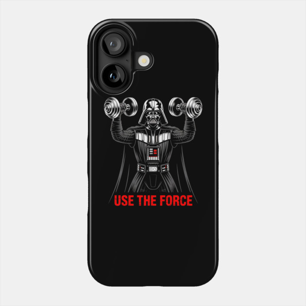 Use the Force | Workout Phone Case by Silly Me Studio