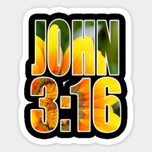 John 3 16 Christian Salvation Gift Sticker