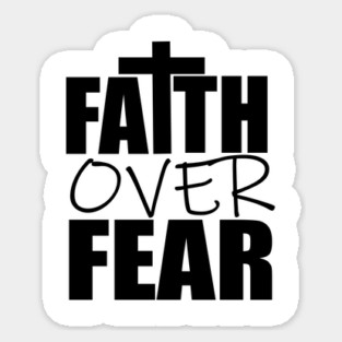 Faith Over Fear Christian Gift Magnet
