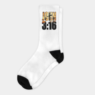 John 3:16 Christian Salvation Gift Socks