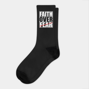 Faith Over Fear Christian Gift Socks