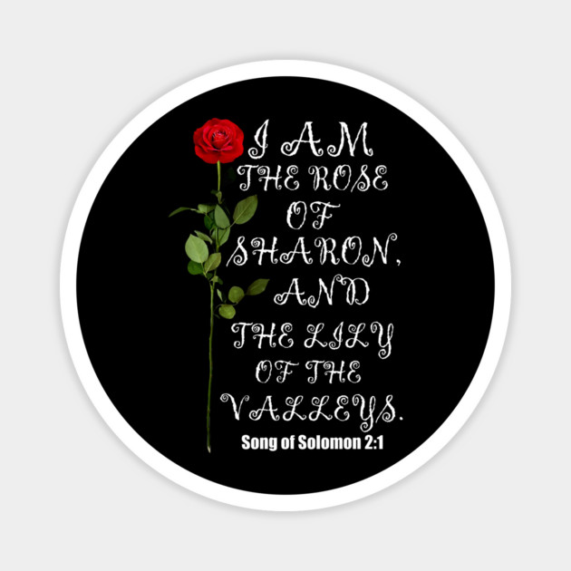 Song of Solomon 2:1 Rose of Sharon  Lily Of The Valleys Magnet by Douglas's Store 3