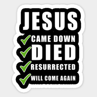 Jesus Christ Christian Gift Sticker