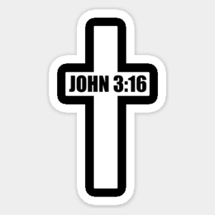 John 3:16 Christian Salvation Cross Gift Magnet