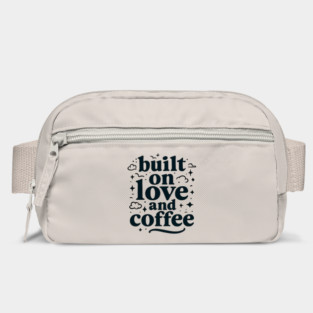 Built on Love and Coffee T-shirt Design Bag