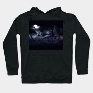 Haunted House and crows Hoodie