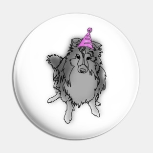 Party dog Pin