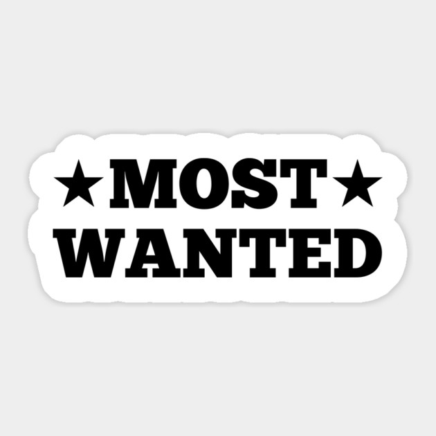 Most Wanted Sticker by Frank Ring