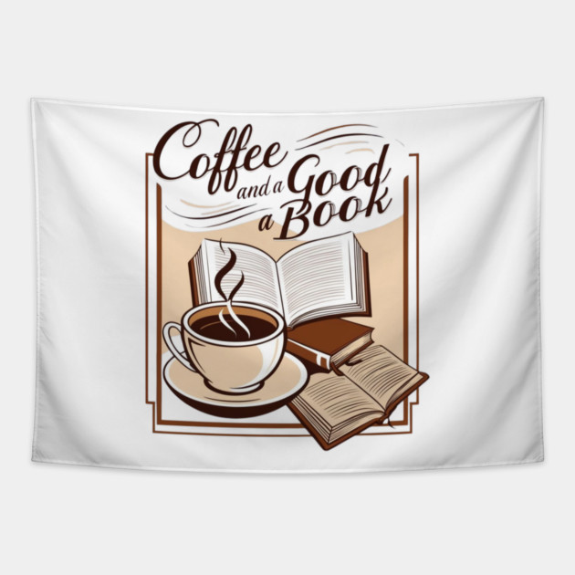 Coffee and a Good Book Tapestry by SR8891