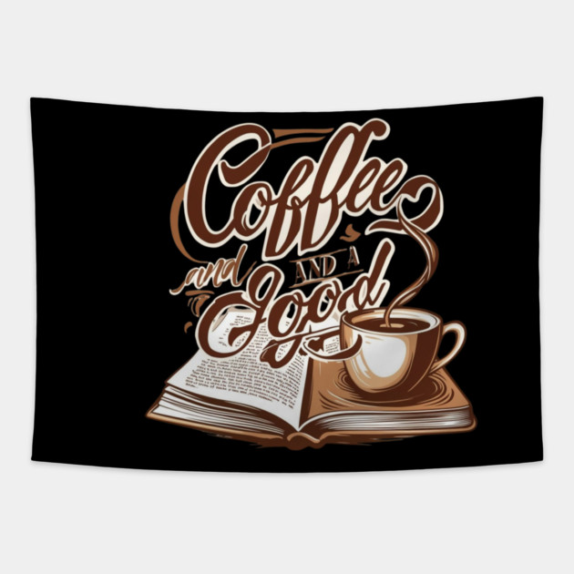 Coffee Good Book life Tapestry by SR8891